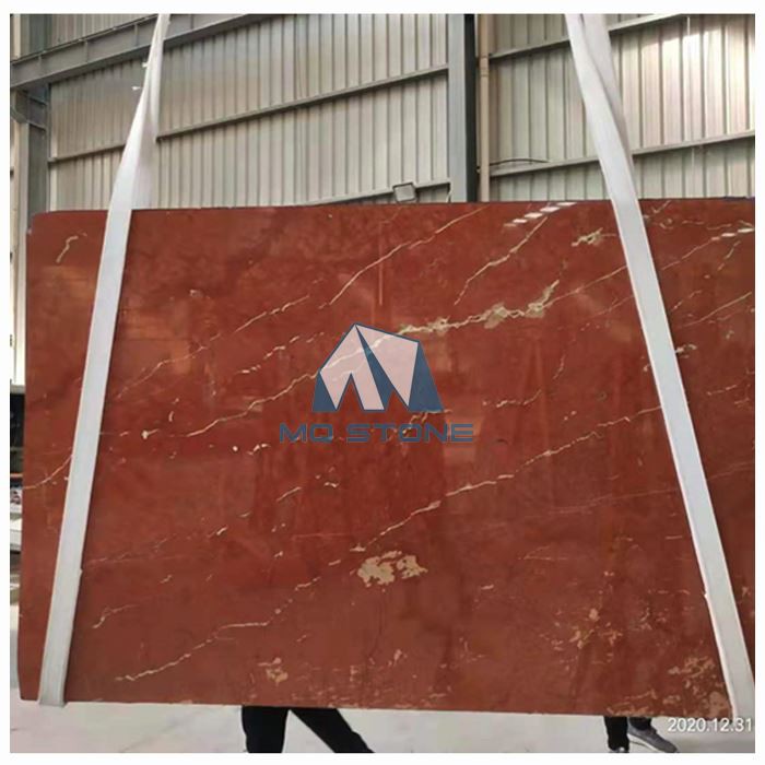 Rosso Alicante Marble Slabs For Flooring Tile