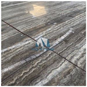 Silver Travertine Floor Tile