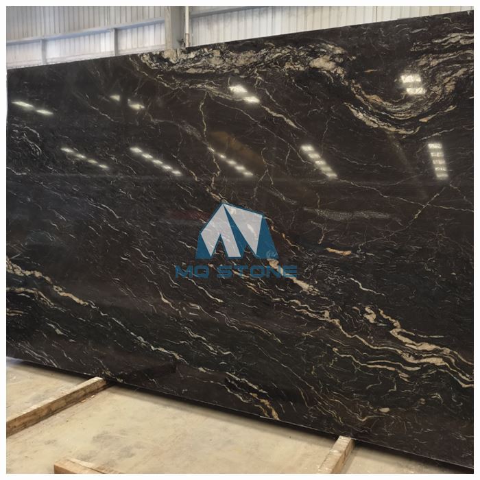 Titanium Black Granite Slab