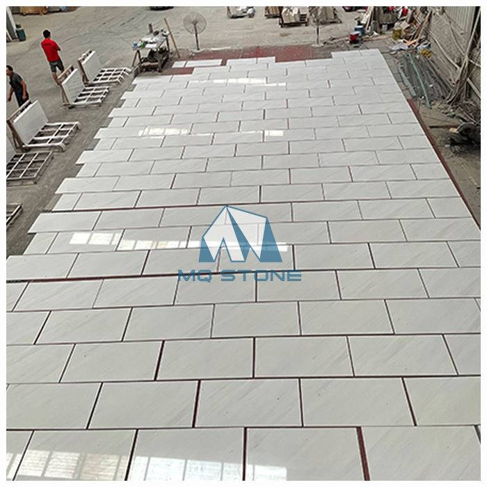 White Marble Kitchen Floor Tiles