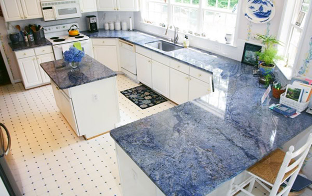 Blue Bahia Granite Kitchen Countertops